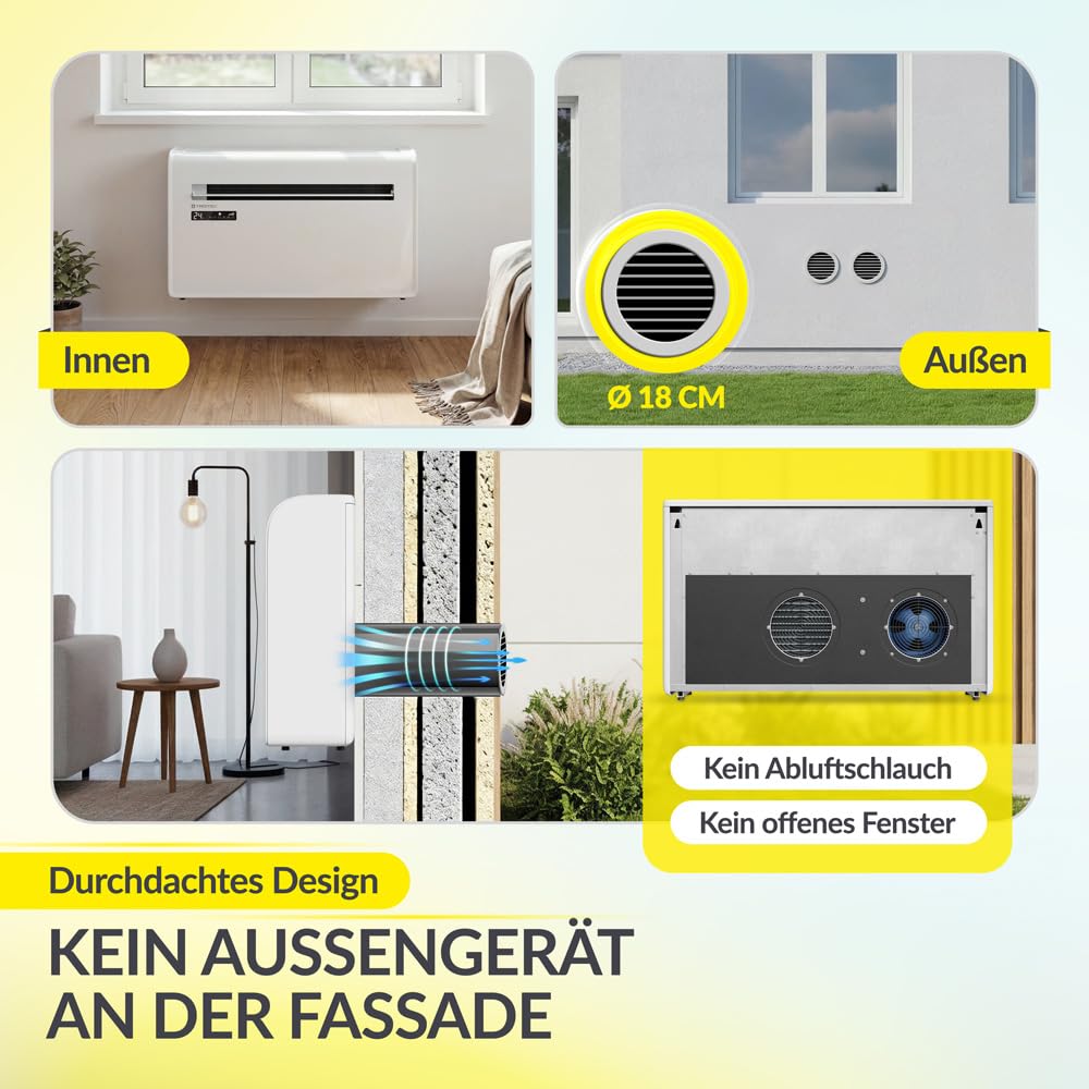 TROTEC PAC-W 2650 SH Wandklimaanlage ohne Außengerät