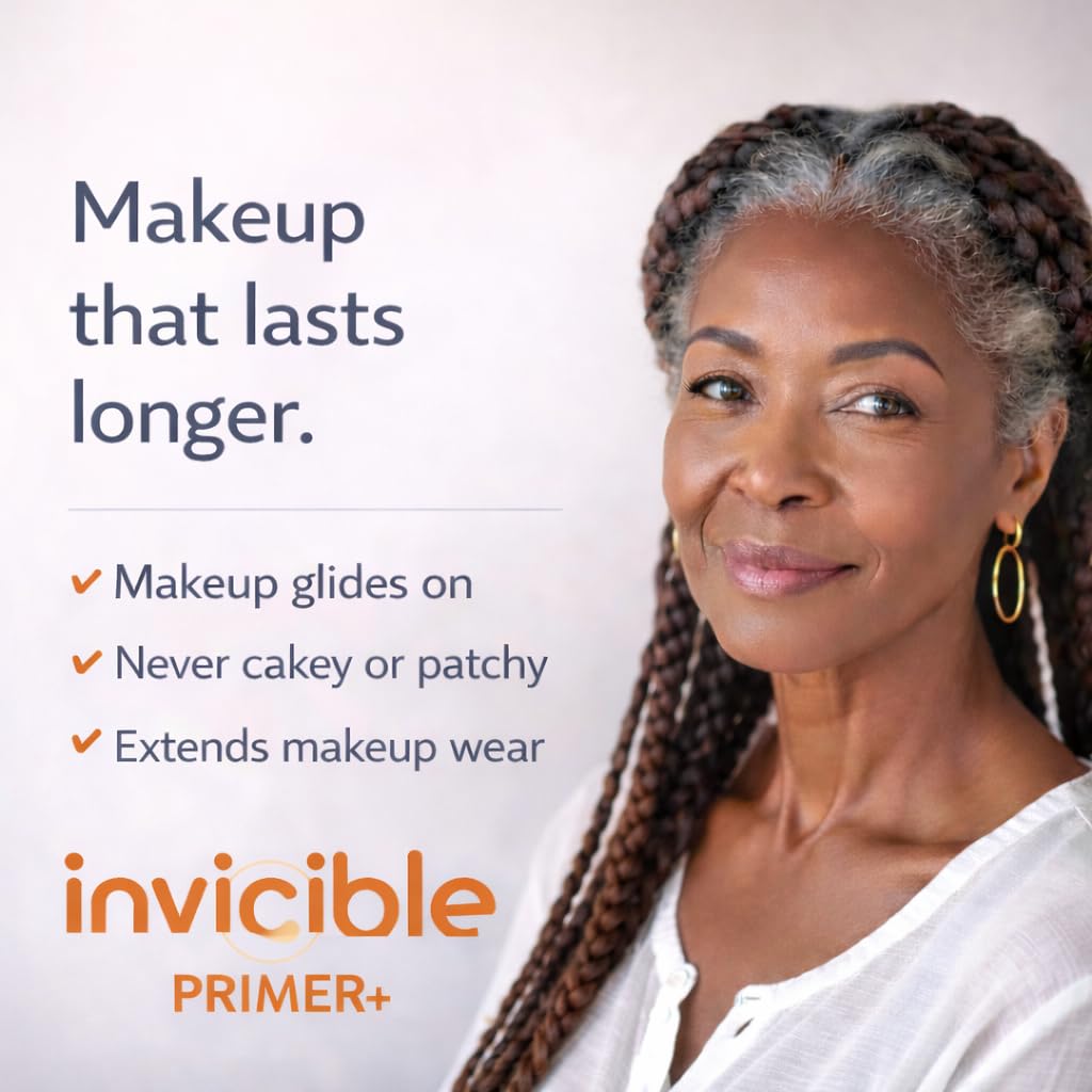 Face Primer For Makeup with 17% Vitamin C, Brightening & Illuminating, Evens Skin Tone, Smoothing, All Skin Types, No Pilling, Grips Makeup, Fragrence Free, Vegan, 1fl oz
