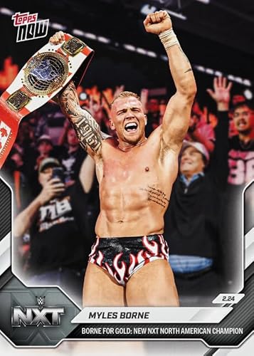 Topps Now WWE NXT Myles Borne #20, 2024 Trading Card, NXT North American Championship
