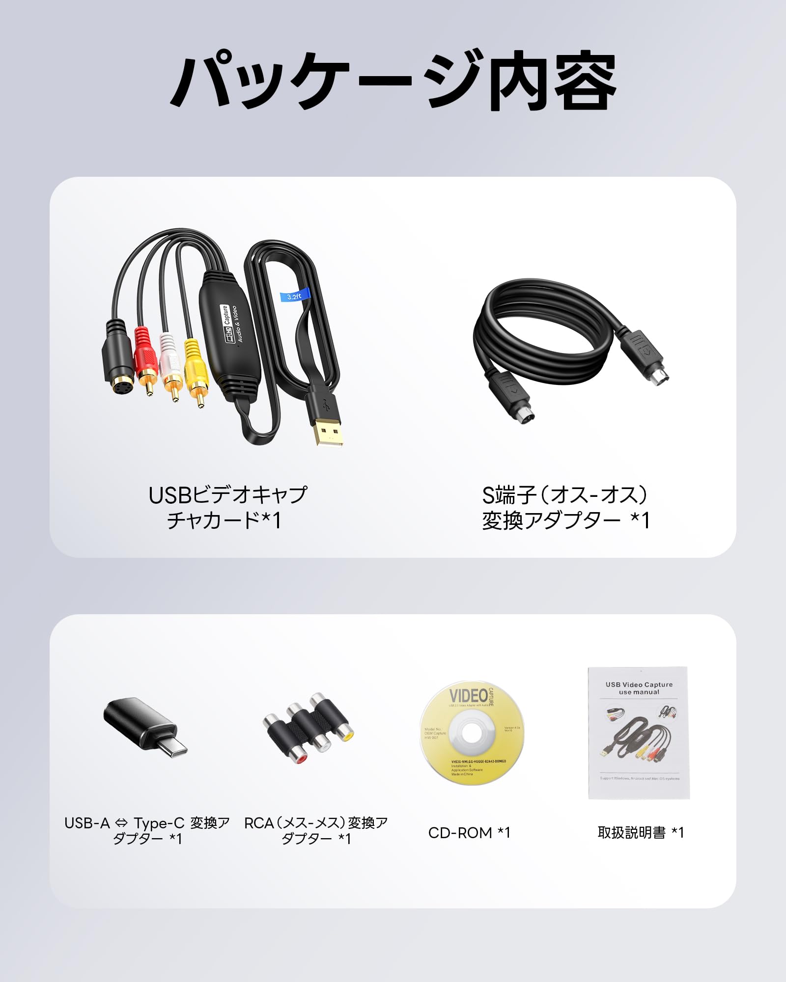 Amazon.co.jp: avedio links USB2.0 キャプチャーボード 1080P対応 VHS