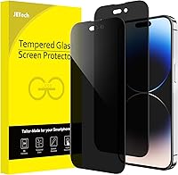 Vista 18 de JETech Protector de pantalla de cobertura completa de privacidad para iPhone 12 Pro Max de 6.7 pulgadas, película de vidrio templado antiespía
