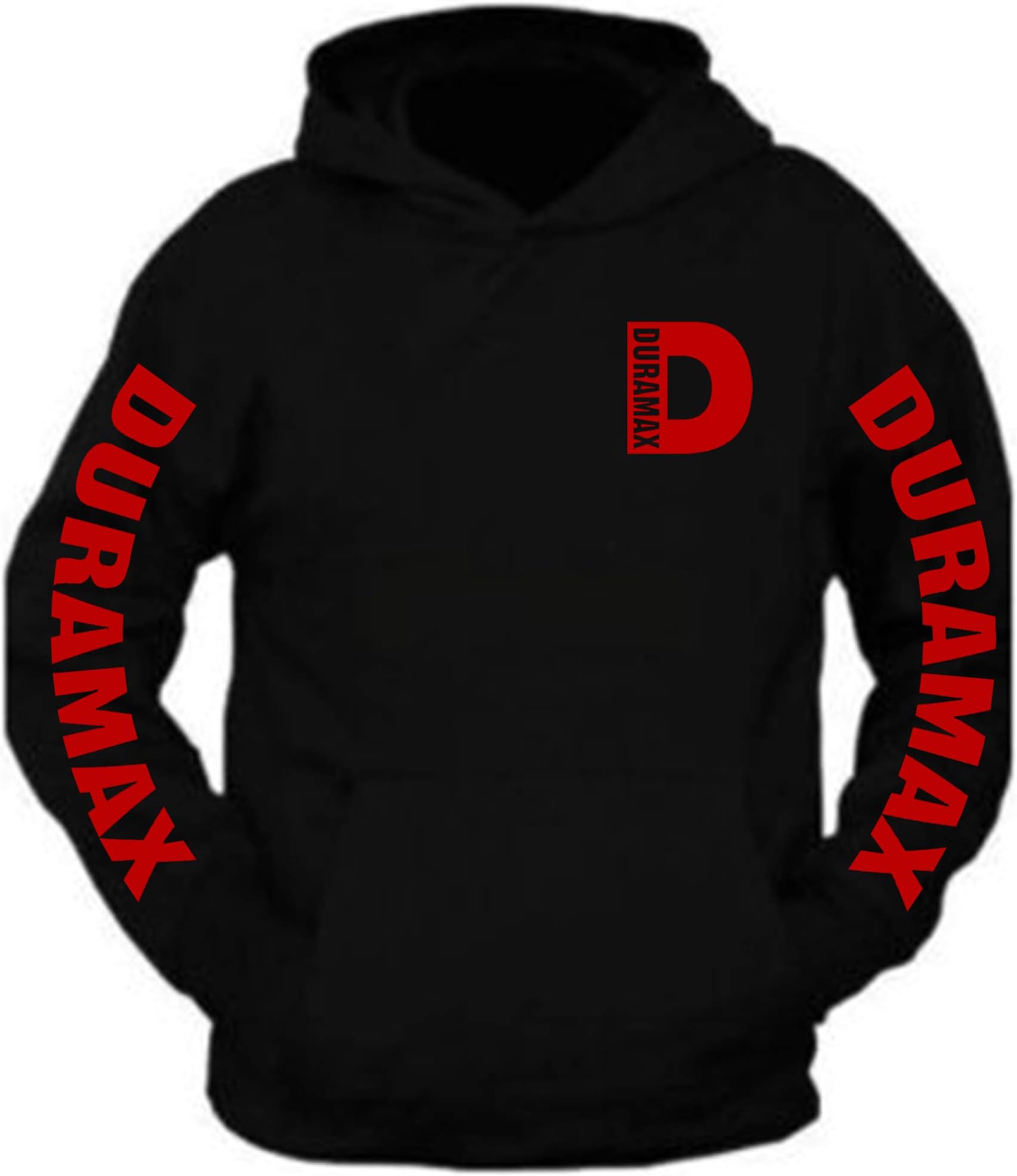 Duramax Color Pocket Design Color Black Hoodie Hooded Sweatshirt S-5XL