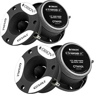 ORION CTW101 3.75" 200 Watts Max Power Cobalt Bullet Car Audio Tweeters - 2 Pair