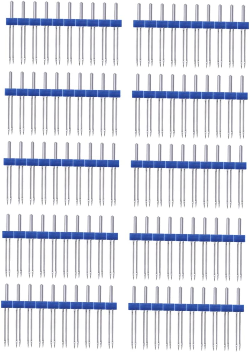 CIMAXIC Sewing Double Needle Set 2mm Sewing Machine Needles Compatible Machines for Quilting and Knitting