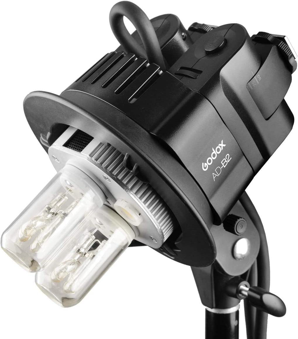 Godox EC200 200 W Verlängerungs-Blitzkopf mit 2 m Kabel, tragbare Off-Kamera-Lampe für Godox AD200 AD200Pro und Flashpoint eVOLV 200 Pocket Flash