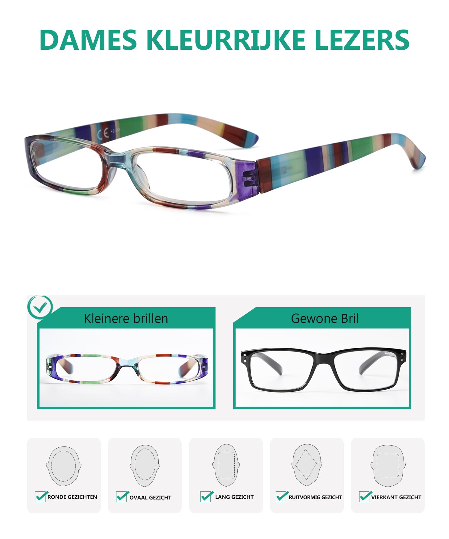 eyekepper 3 Paires Lunettes de Lecture pour Femmes Montures Plus Petits