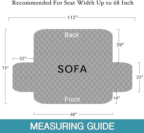 Miniatura 6 de Flamingo P Fundas 100% impermeables para sofá de 3 cojines, fundas de muebles para sala de estar, protector de muebles con patas antideslizantes,