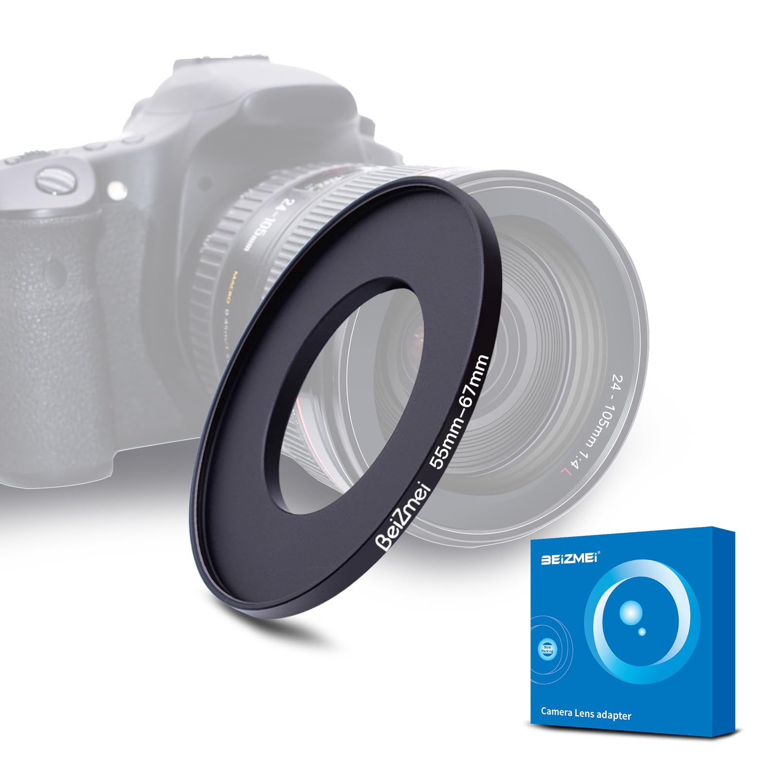 Filtre Adaptateur de 52mm à 62mm Compatible avec tous les objectifs 52mm à 62mm UV, ND, CPL, filtre, 52mm lentille à 62mm appareil photo Filtre (52-62mm) - 5
