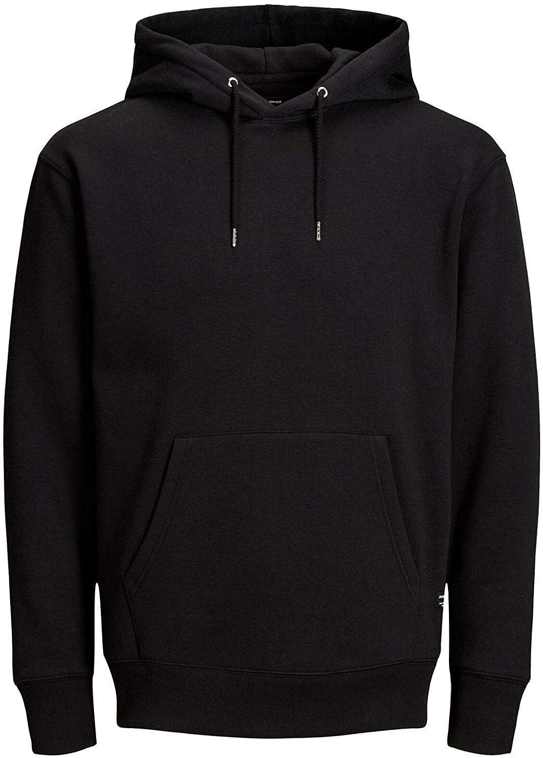 wearindia Men's & Women's Cotton Regular Fit Hooded Hoodie (Plain Hoodies Black-1-L_Black_Large)-picture-38