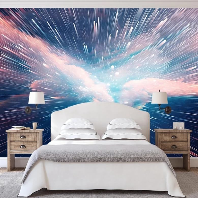 Papier peint artistique 3D pour créer une ambiance sereine sous les étoiles