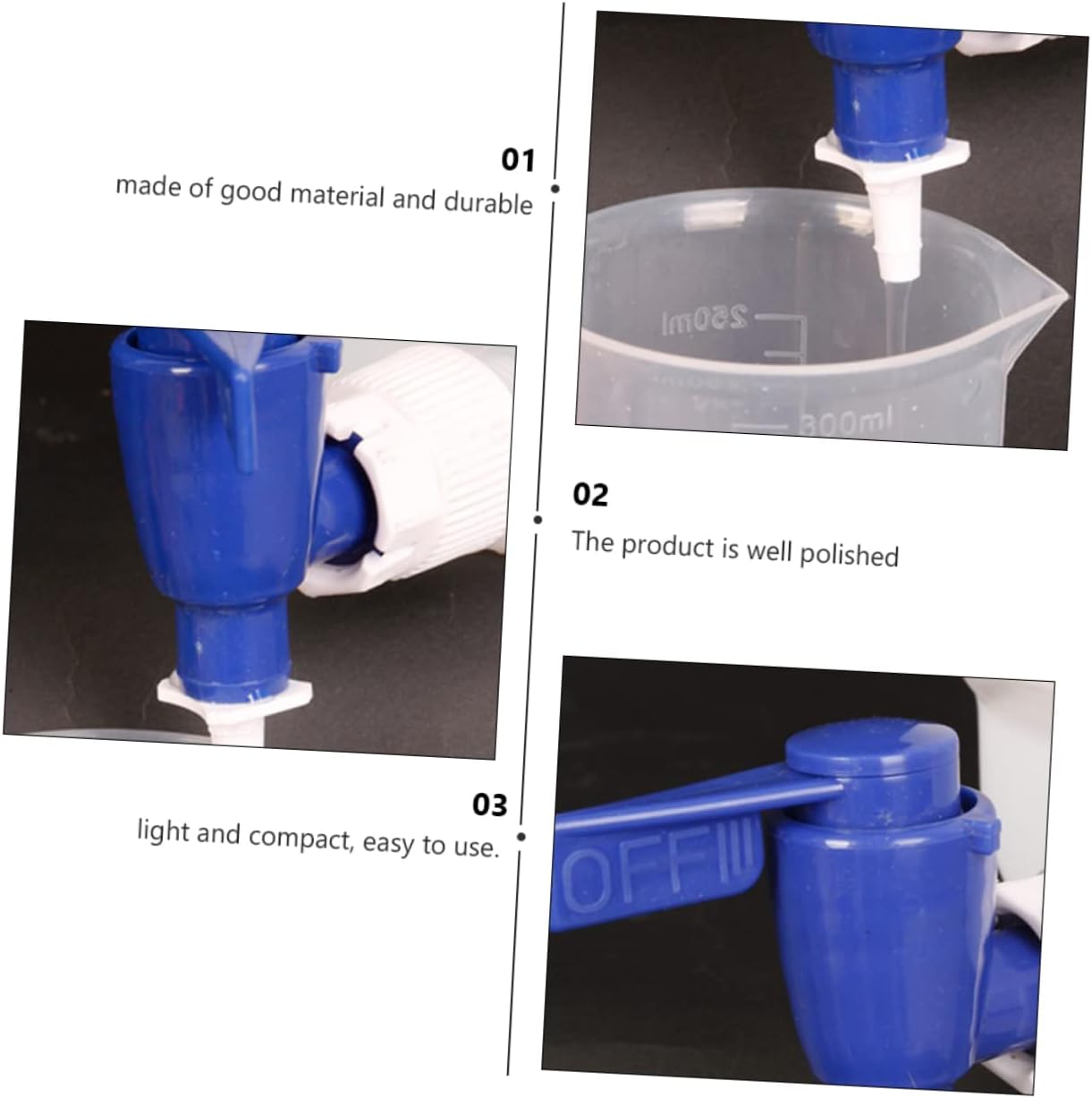 Break-resistant Dispenser Spigot Laboratory Water Container for Schools and Events Lightweight and Compact Design Water Storage