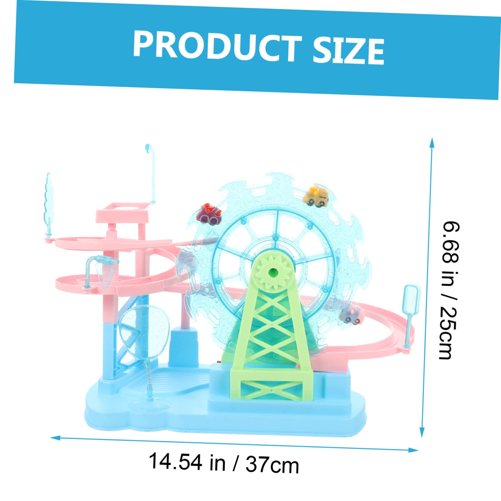 Circuito di Macchinine Elettrica in Plastica Blu Scale per Bambini, Gioco da Tavolo per Compleanno, Set USB Inclusa, Tocco Liscio e Sviluppo Identificazione