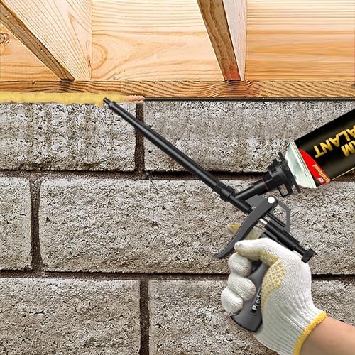 Image of Foam Gun, Preciva Professional Foaming Gun Heavy Duty PU Expanding Foam Gun Spray Application Applicator