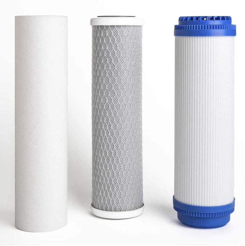 3 Universal filter 10 inch replacement filter set 1 PP-sediment, 1 GAC, 1 CTO-carbon block