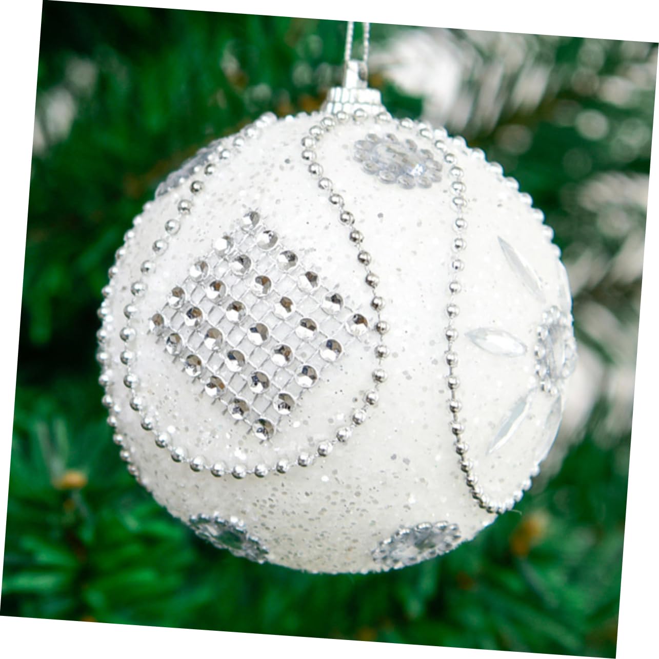 Alipis 15 Piezas Bolas de Navidad Adornos navideños con Bolas de Nieve Bolas de árbol de Navidad con Purpurina Christmas Tree Xmas Tree decoración del árbol de Navidad Party Decoration :