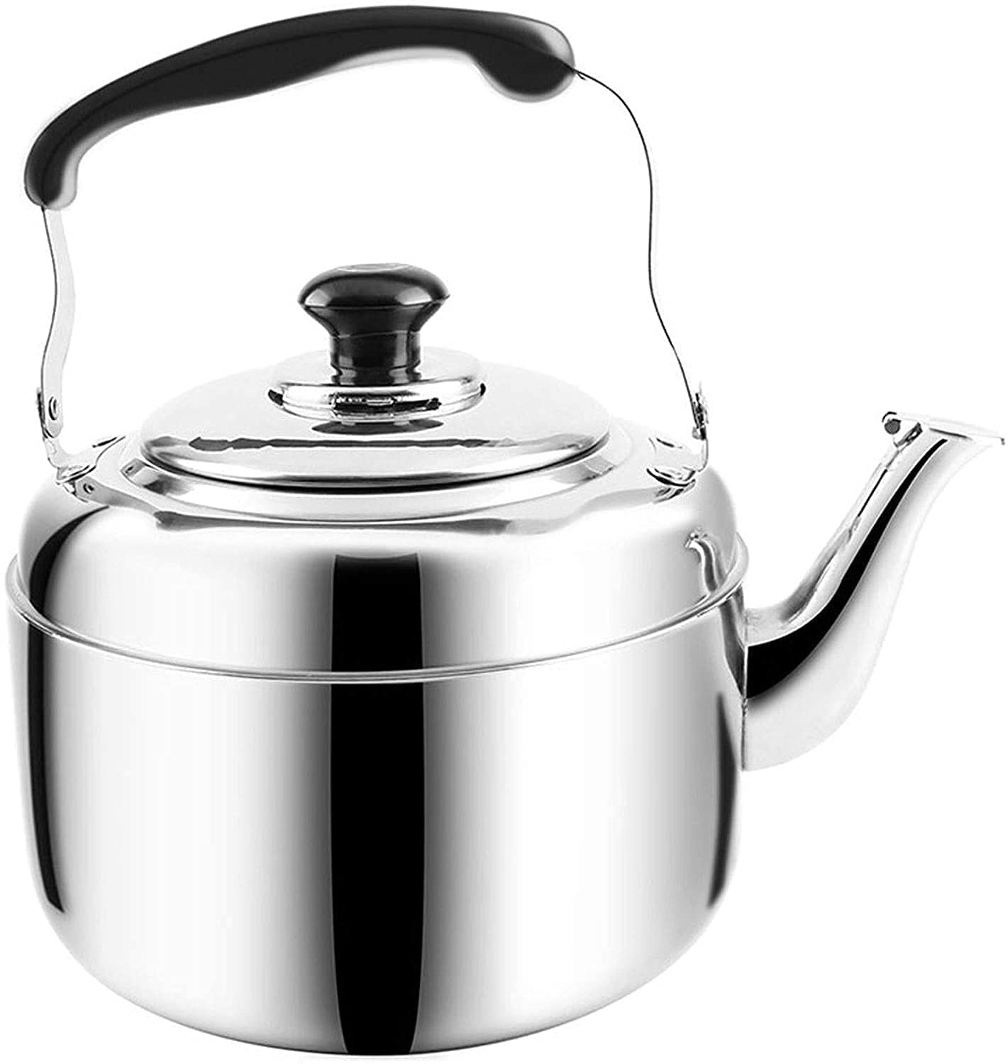 Bouilloire à sifflet inox pour plaque de cuisson gaz