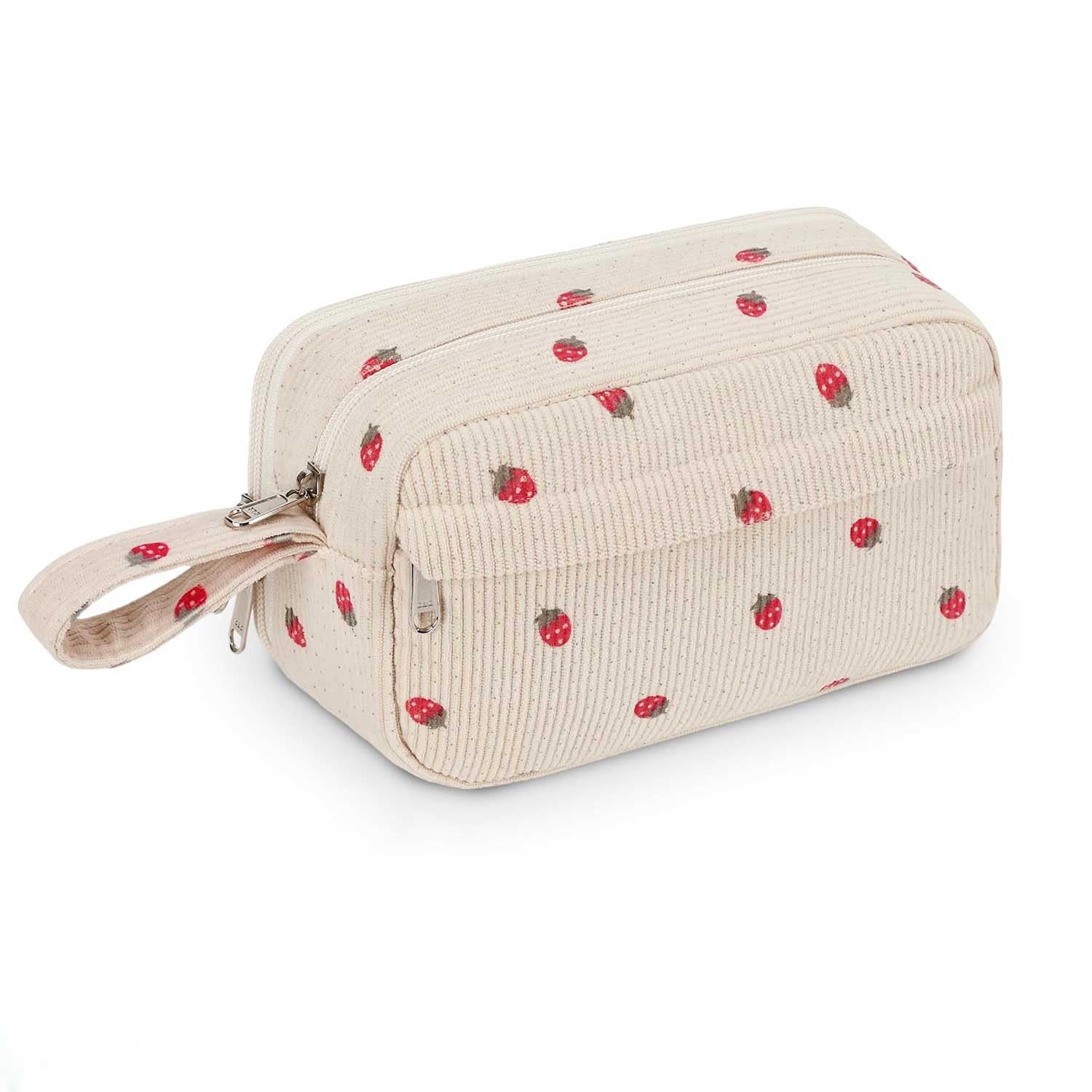 Cute Pencil Case for Girls โ Soft Corduroy Pencil Case with Zipper, Strawberry Pencils Cases & Aesthetic Pencil Bag, Versatile Pencil Pouch for Teens, Kids & Women, Essential School Supplies Organizer