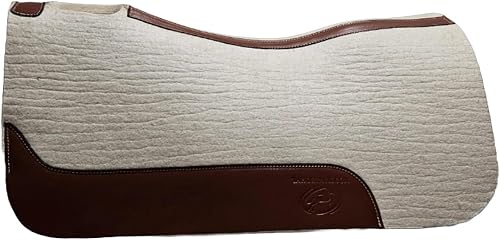 Tahoe Tack Heavy Duty Contour Wool Blend Felt Western Saddle Pad 30" X 30" Shock Absorbing 1" Thick