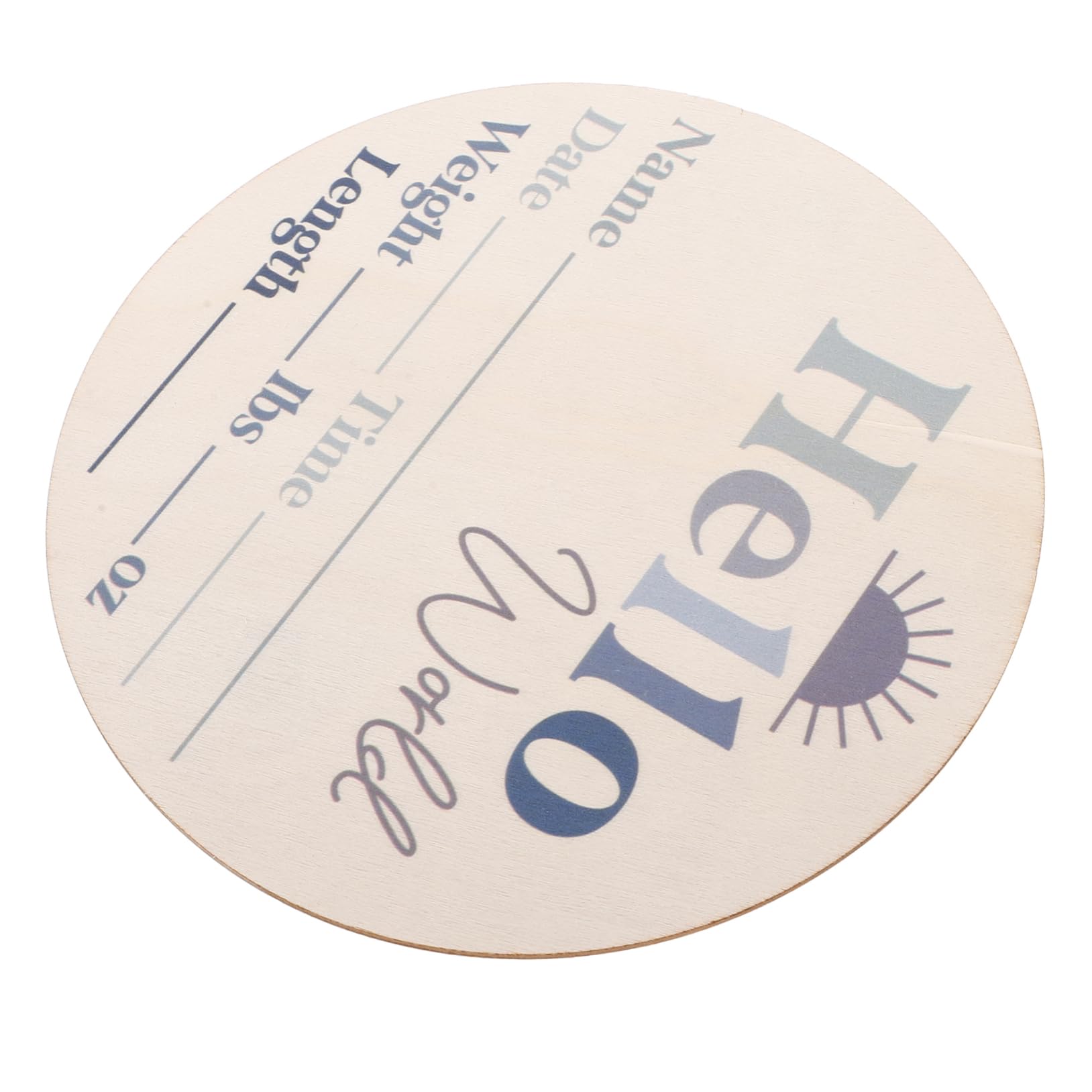 Totority Wooden Baby Milestone Discs Baby Growth Record Board Newborn Birthday Height Weight Baby Nursery Dec