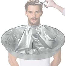 Umbrella Hair Cutting Cape, Waterproof Hairdressing Apron, Haircut Cape for Home Salon, Adjustable Neck Hair Cutting Cape, Silver-Coated Umbrella Hair Cape, Hairdressing Umbrella Cape for Salon