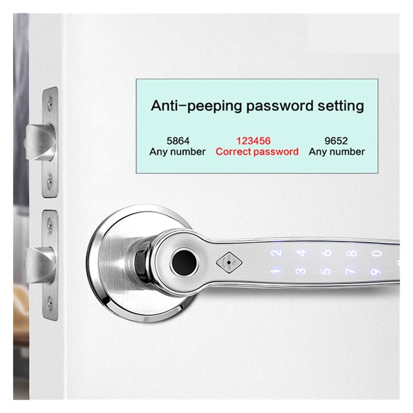 inteligentny Zamek, Smart Bluetooth Lock odcisk palca Tt Zamknij biometrię blokadę drzwi palców do domu/hotelu/biura blokada