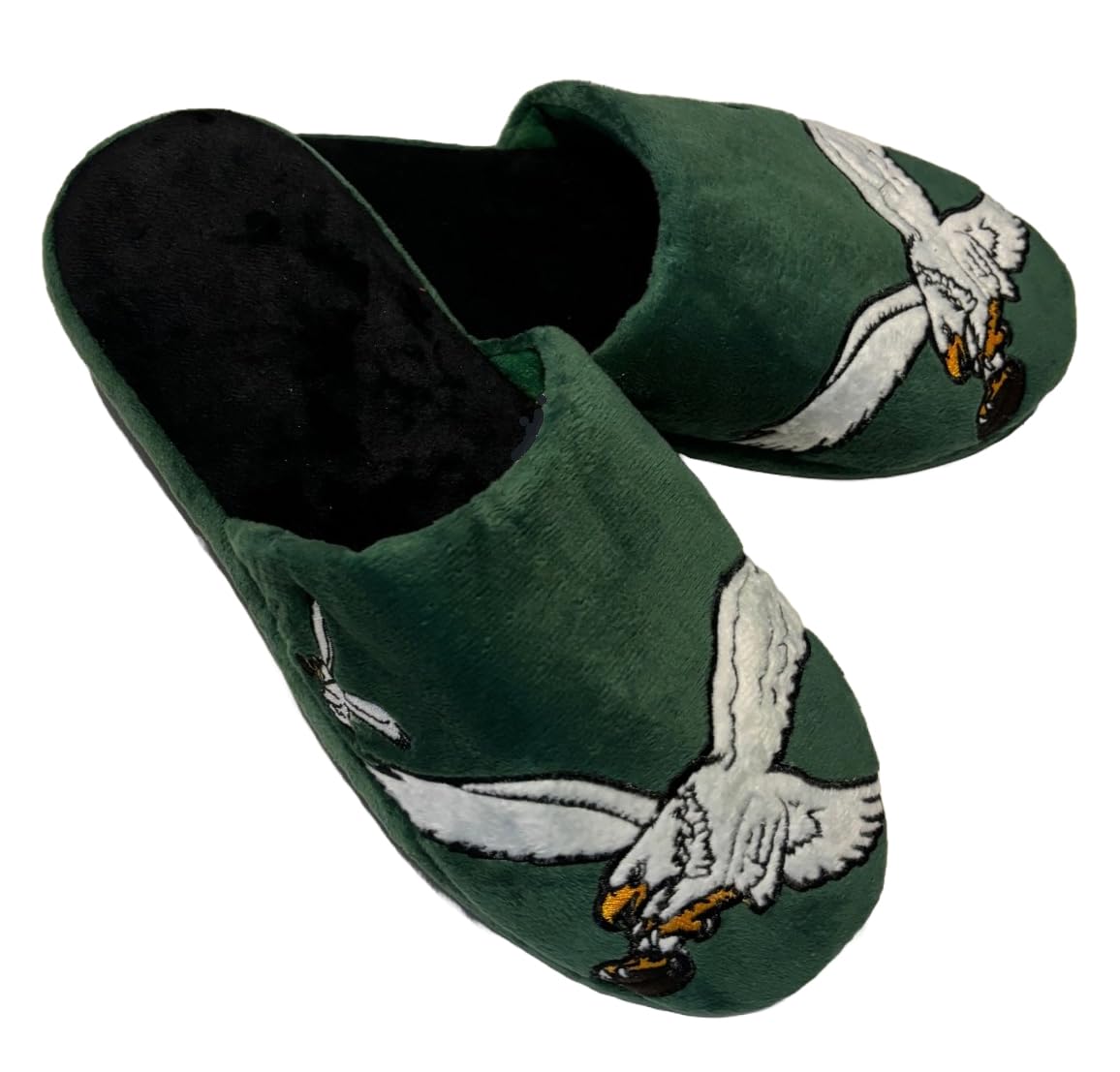 FOCO Philadelphia Eagles Retro Throwback Men's Big Logo Slip On Slippers Size Large 11-12