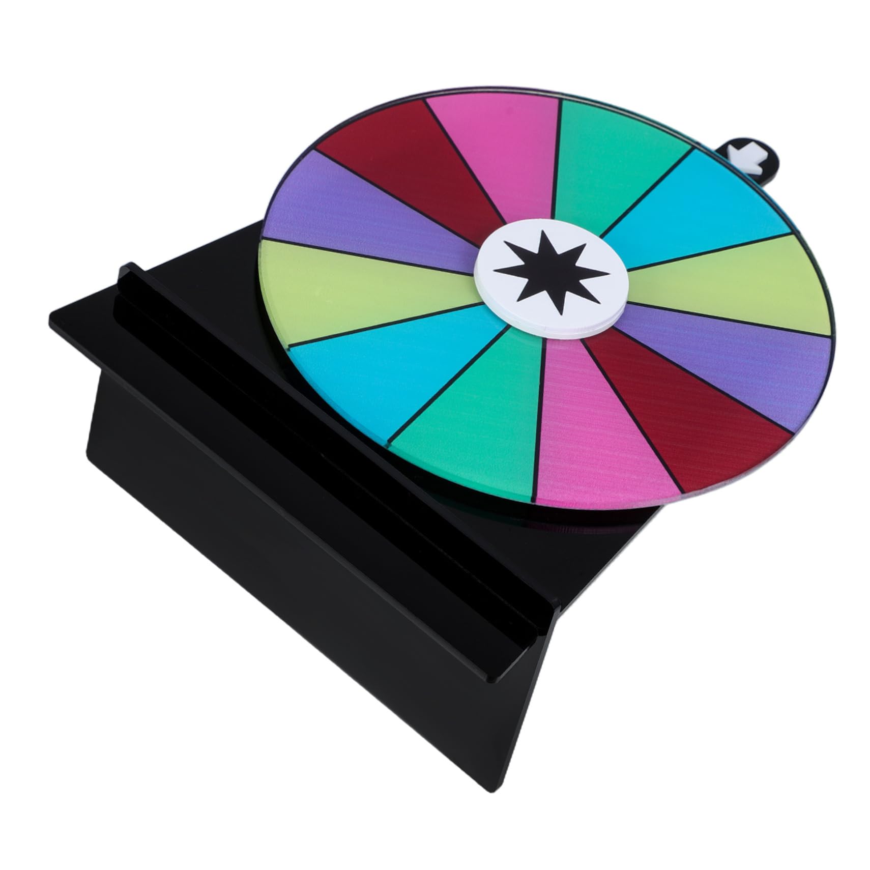 ABOOFAN Mini Roulette Wheel for Party Game Prize Turntable Dry Erase Acrylic Roulette Wheel Stand for Gatherings Weddings