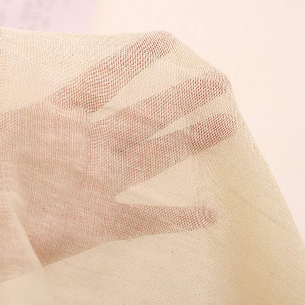 Faderr Étamine de cuisine antibactérienne en coton 150 x 150 cm Qualité 90 réutilisable beige