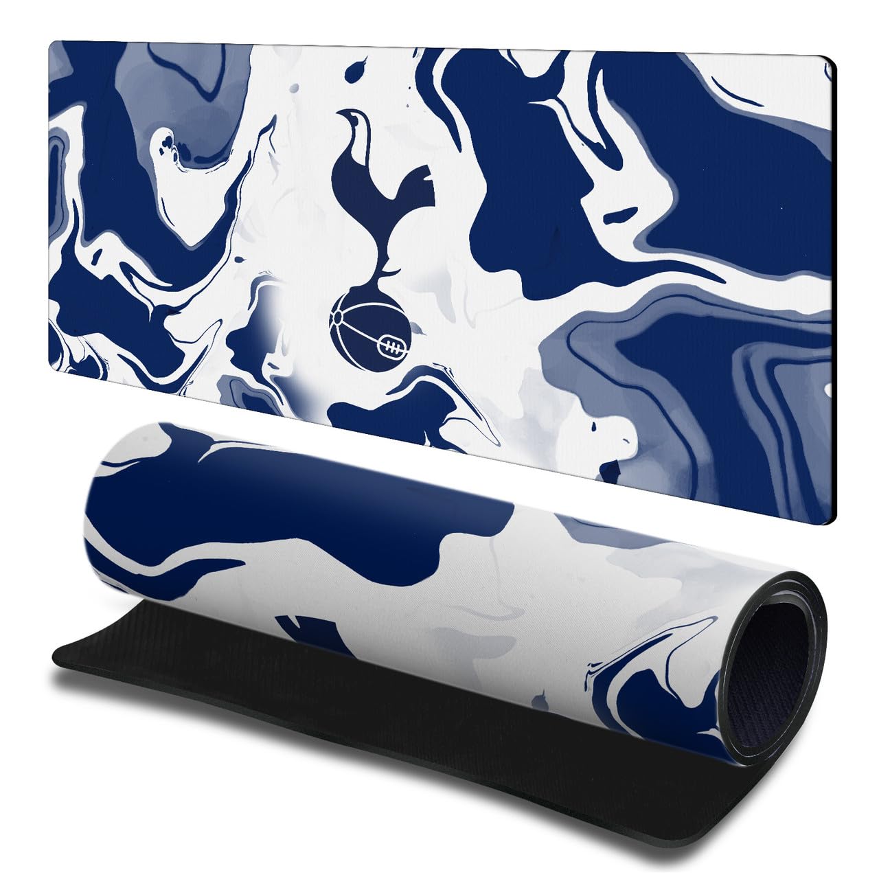 Head Case Designs Officially Licensed Tottenham Hotspur F.C. Blue & White Marble Logo Art Gaming Office Desk PC Keyboard Mouse Mat Pad 23.62 x 11.81 x 0.12 inches (600 x 300 mm) - L