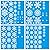 Q-BABY 200 PCS Christmas Decorations Window Clings Static Snowflakes Stickers for Christmas Window Decoration Ornaments