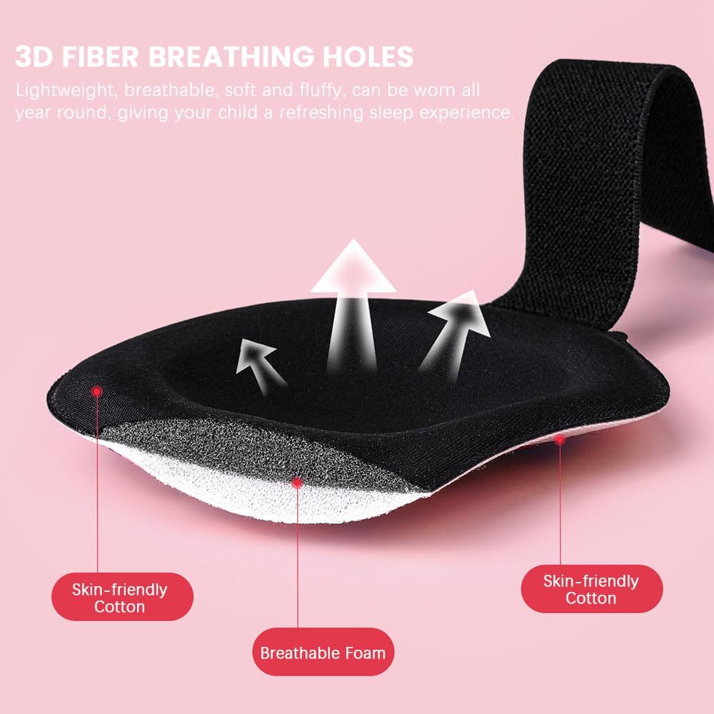 Mascherina per Dormire Bambini, 3D Benda per Dormire, Maschera Occhi per Dormire, F1 racing