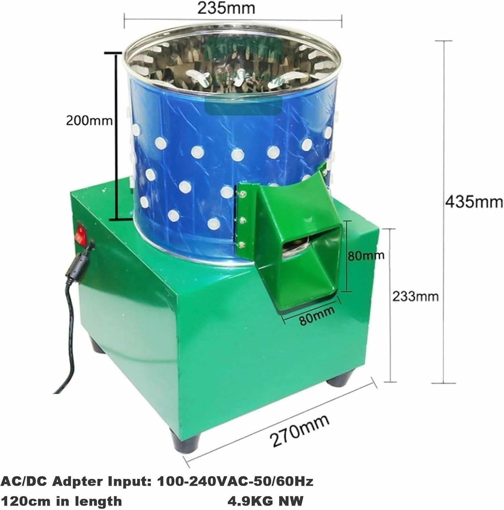 Macchina per spennare pollo, Macchina per pollame per rimuovere piume, Macchina automatica per spennatura di piume, Macchina per spennare pollame, Macchina per pollame in acciaio inossidabile