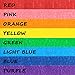 Hutou 8 Rolls Colored Masking Tape Rainbow Colors Painters Tape Colorful Craft Art Paper Tape Labeling Arts Crafts Decorative Coding Decoration Supplies, 0.6 Inch x 16 Yard, 8 Colors