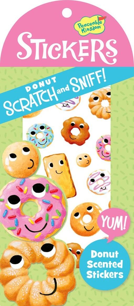 Peaceable Kingdom Scratch and Sniff Donut Scented Stickers