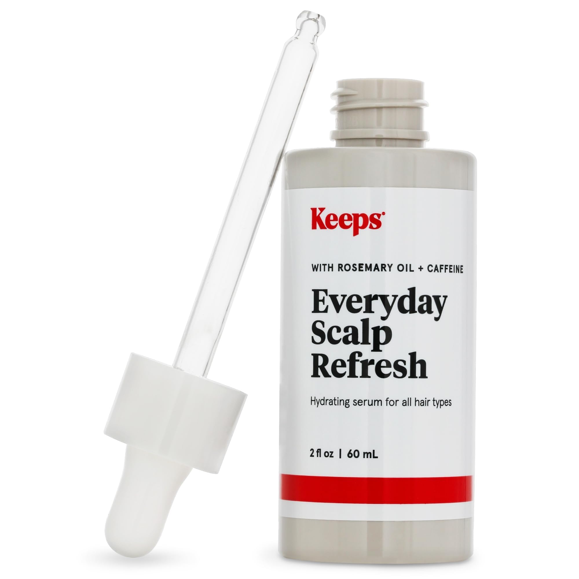 Keeps Everyday Scalp Refresh Serum - Nourishing & Exfoliating Scalp Treatment with Rosemary Oil, Caffeine & Salicylic Acid - Lightweight Leave-In Hair