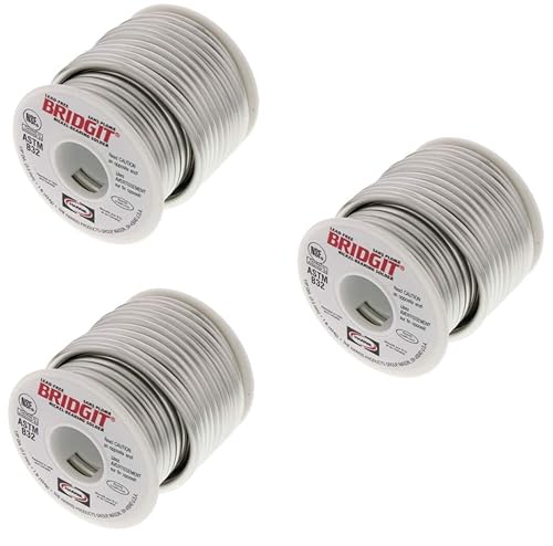 Soldadura sin plomo fabricada en Estados Unidos, soldadura Bridgit de seguridad de alta resistencia con rodamiento de níquel de 1/8 pulgadas de