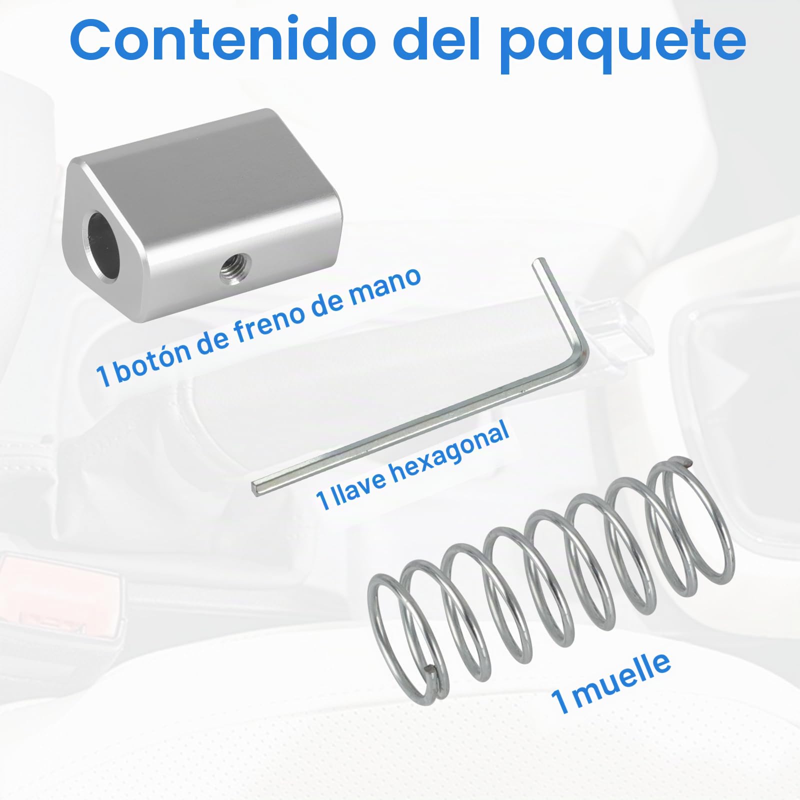 Botón de freno de mano para Seat Leon MK3 2012-2020 | Construcción de aluminio, reemplazo directo, compatible con modelos 2012-2020