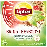 Lipton 5 x Lipton Bring the Boost Green Tea Tee (5 x 20 Pyramide-Teebeutel)