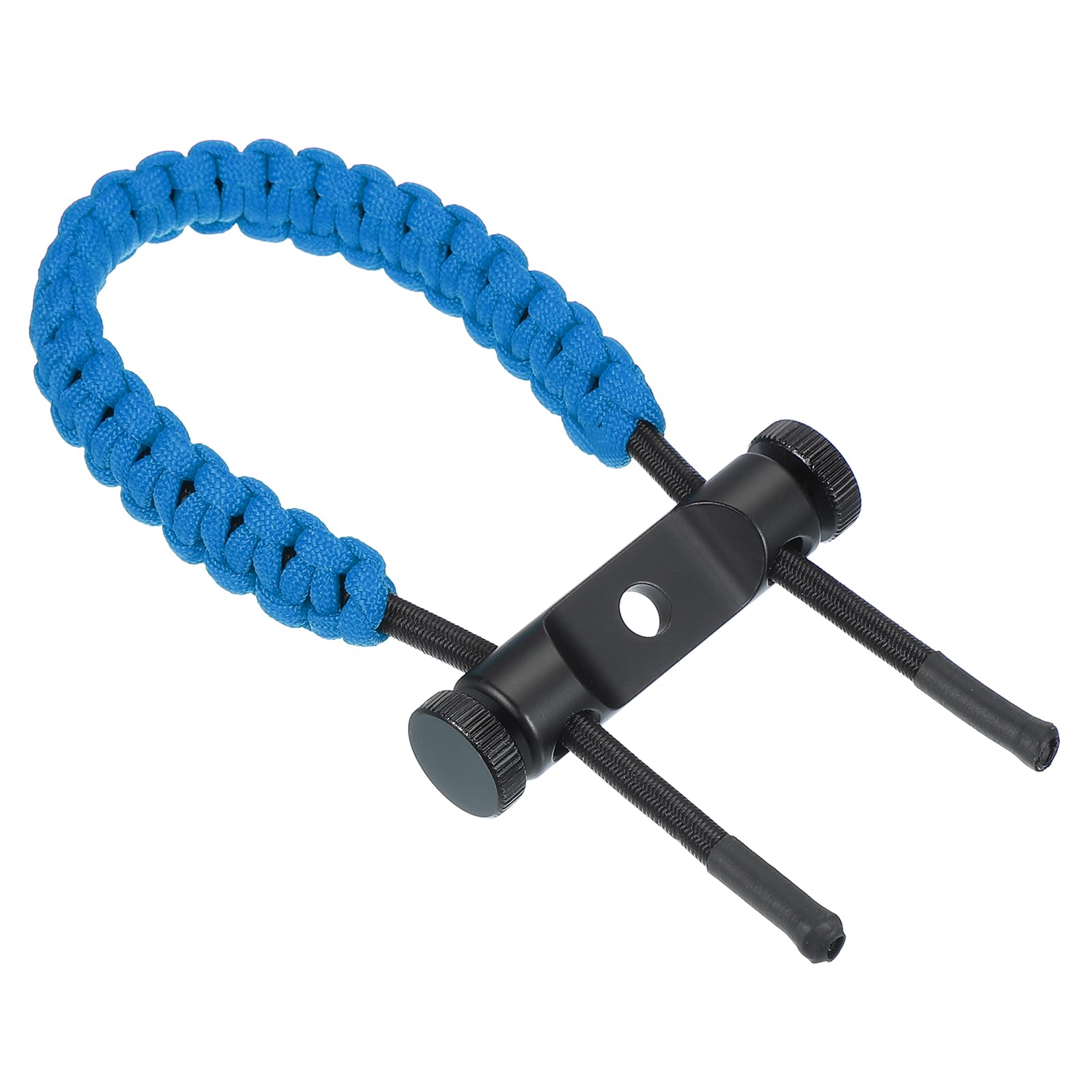 sourcing map Archery Bow Wrist Sling 15.75 Inch 550 Paracord Strap Compound Bow Stabilizer & Hand Loop Carrier Bow Stabilizer for Bow Hunting Shooting Light Blue 1 Count