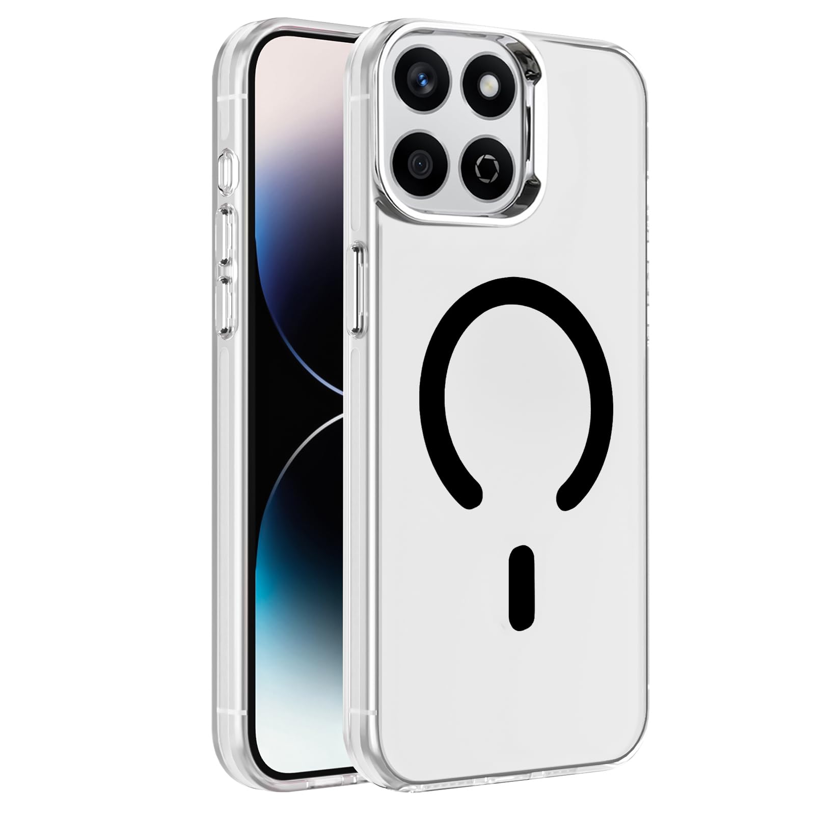 Dl3 Mobilak Case For Honor X7D Case Crystal Clear [Not Compatible with MagSafe] Soft TPU Gel Case Flexible Silicone Anti-Scratch Transparent TPU Cover