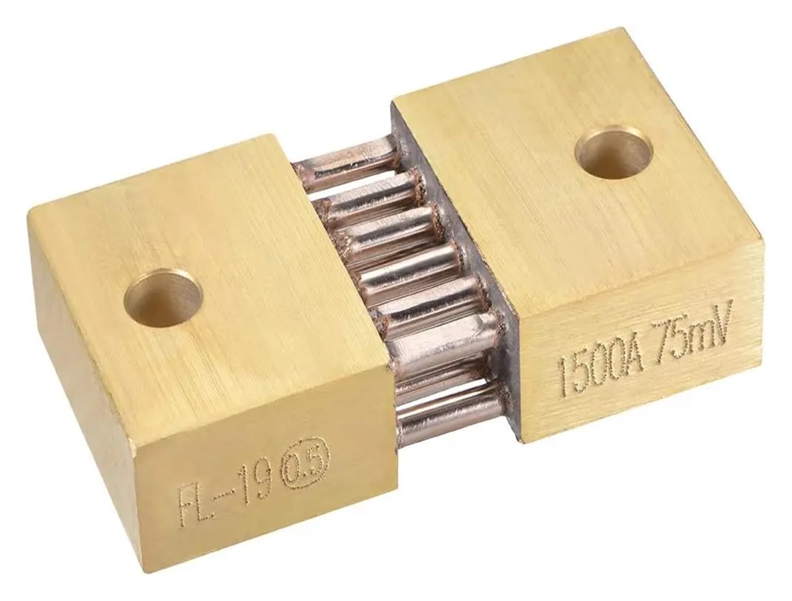 CHBMSS Shunt Resistor 1500A 75mV, for DC Current Ammeter Analog Panel Meter External Shunt Divider