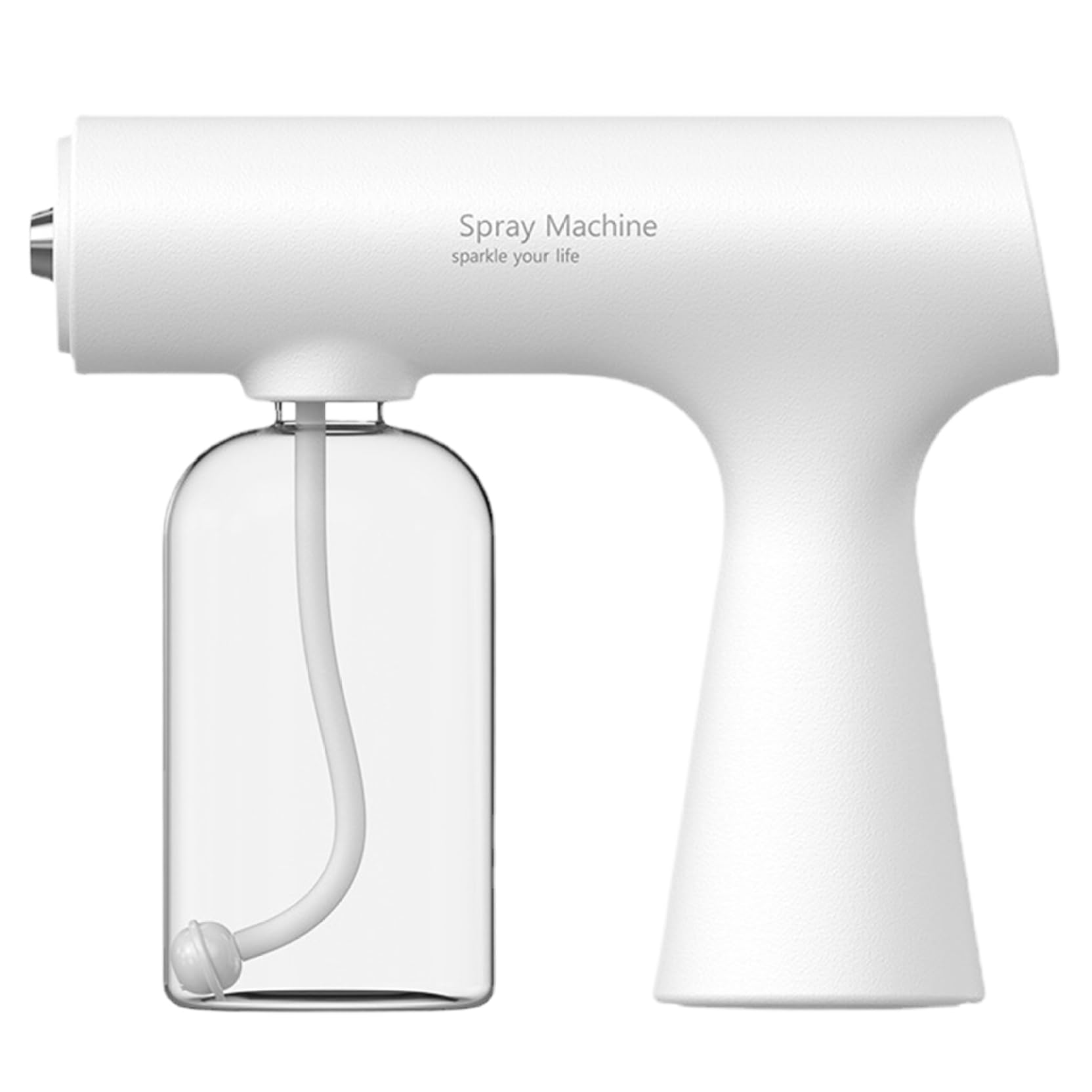 Spruzzatore per atomizzatore con luce blu, nechger da 350 ml di disinfezione da 350 ml, macchina da fogger regolabile a 2 modalità, spruzzatore elettrostatico ricaricabile per cucina, bagno, nego