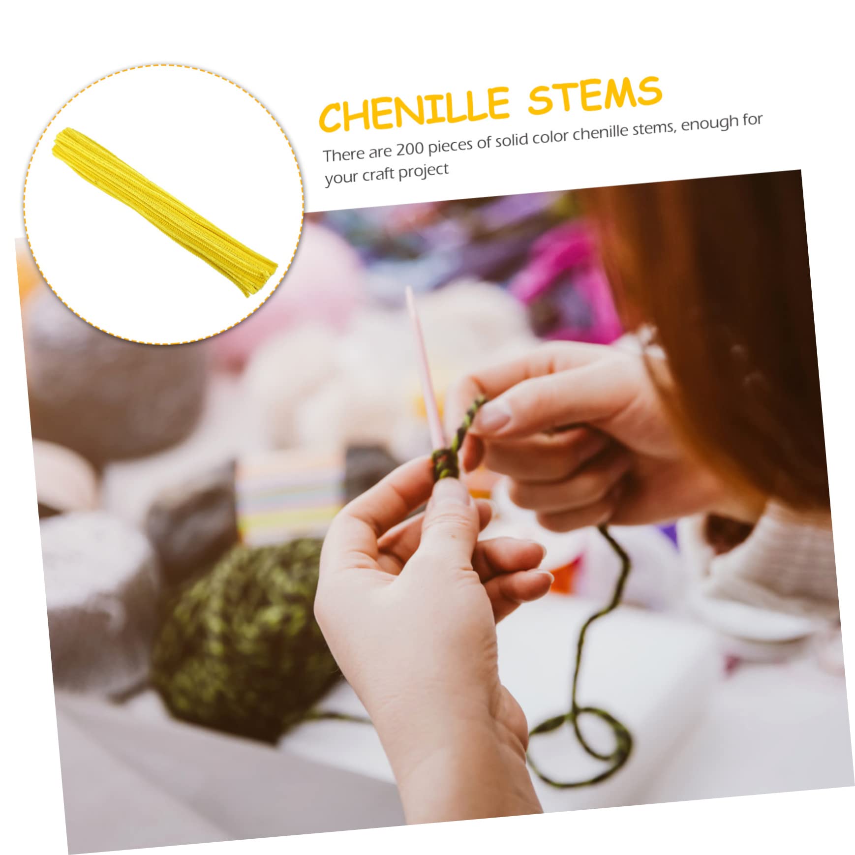 ERINGOGO 200pcs Colorful Chenille Stems Wire Twisting Craft Kit for Boys and Girls DIY Puppet Flower Animal Festive Decorations