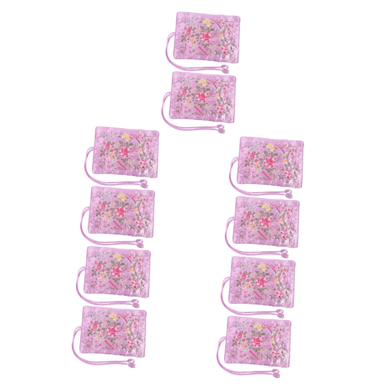 5 Ensembles Pochette À Bijoux Voyage Organisateur De Bijoux Portable Sac À Collier Pratique Et Élégant Rangement Pour Accessoires Et 2 Pièces * 5