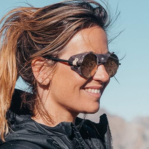 Julbo Vermont Mountain Sunglasses, Black Frame - Brown Alti Arc 4 Lens W/Silver Mirror #TOP7