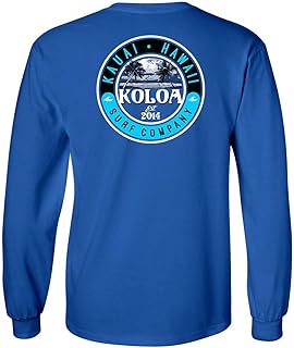 Koloa Surf Mens Graphic Long Sleeve Cotton T-Shirt in Regular,Big and Tall