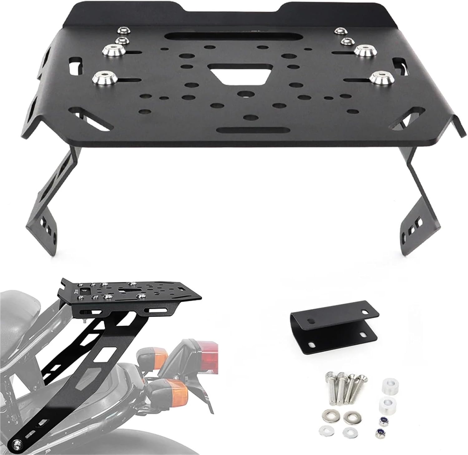 Replacement Fit for Honda Ruckus 50 (Zoomer) 2003-2024 Motorcycle Rear Luggage Rack Cargo Top Case Carrier Shelf Support Bracket