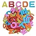 BronaGrand Glitter Foam Stickers Letter Sticker Self Adhesive Alphabet Letters A to Z, Assorted Colors,104 Letters