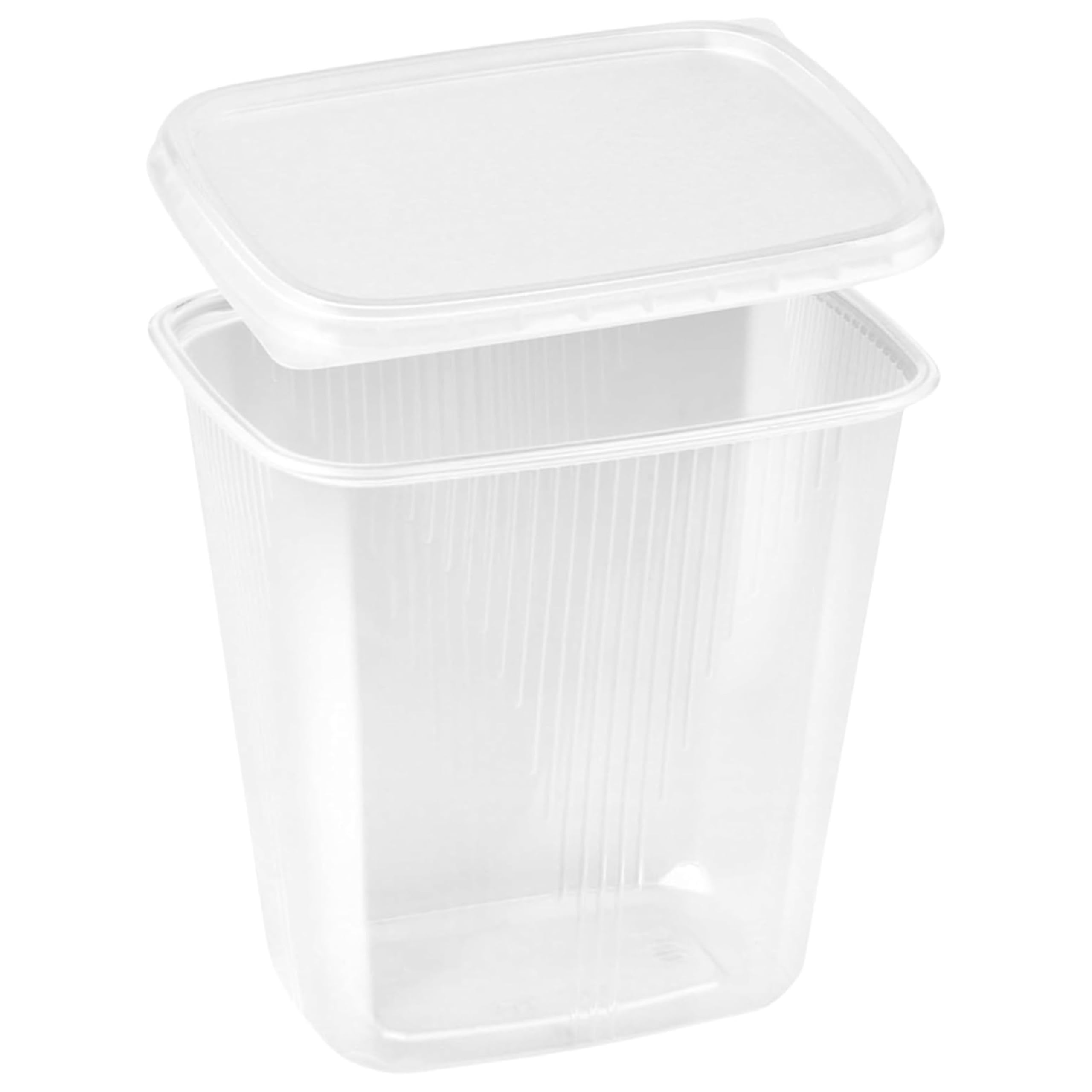 Saladier 50 pièces avec couvercle – Bol en carton kraft, 500 ml | Saladier rond, vaisselle jetable pour snacks, bols et emballages alimentaires – Vaisselle jetable pour fêtes