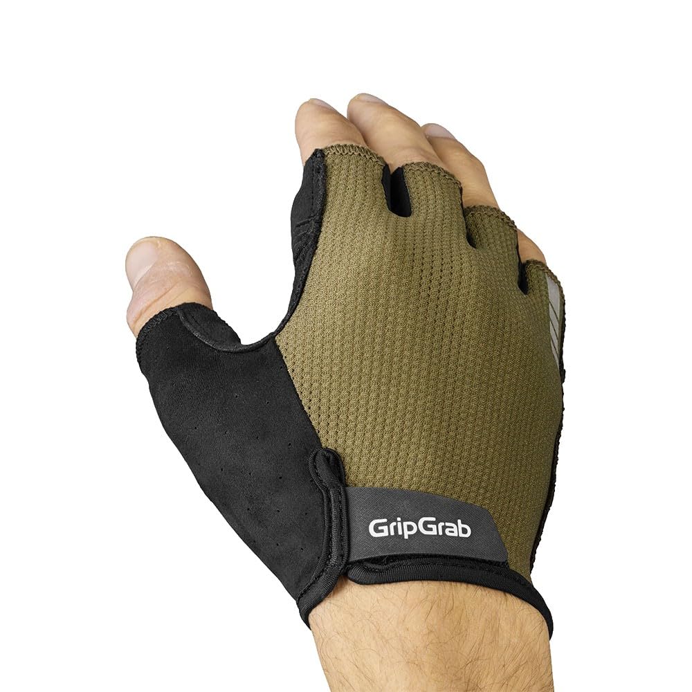 GripGrab EXPLR Guantes de Ciclismo de Dedo Corto para Verano, Guantes Acolchados para Bicicleta de Carretera, MTB, Gravel Bike